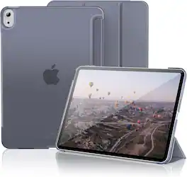 DuraSafe Cases - iPad Air 4th Gen 10.9 inch 2020 Trifold PC Smart Case A2316 A2324 A2325 A2072 MYFR2 MYFP2 MYFN2 MYFQ2 MYHC2 MYFM2 MYH12 - Lavender