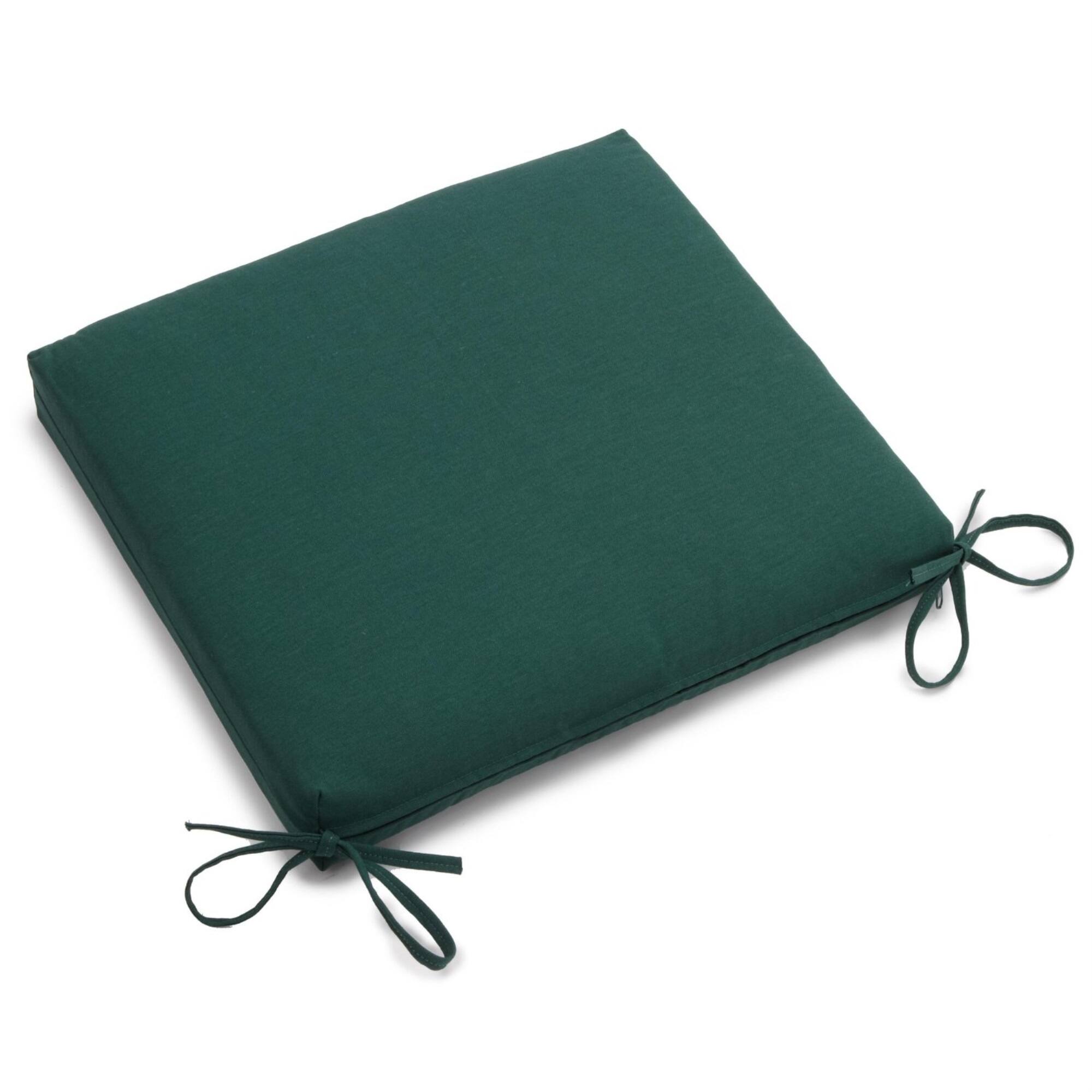 Blazing Needles - 20-inch by 19-inch Twill Chair Cushion - Forest Green price history on PriceWatchPro