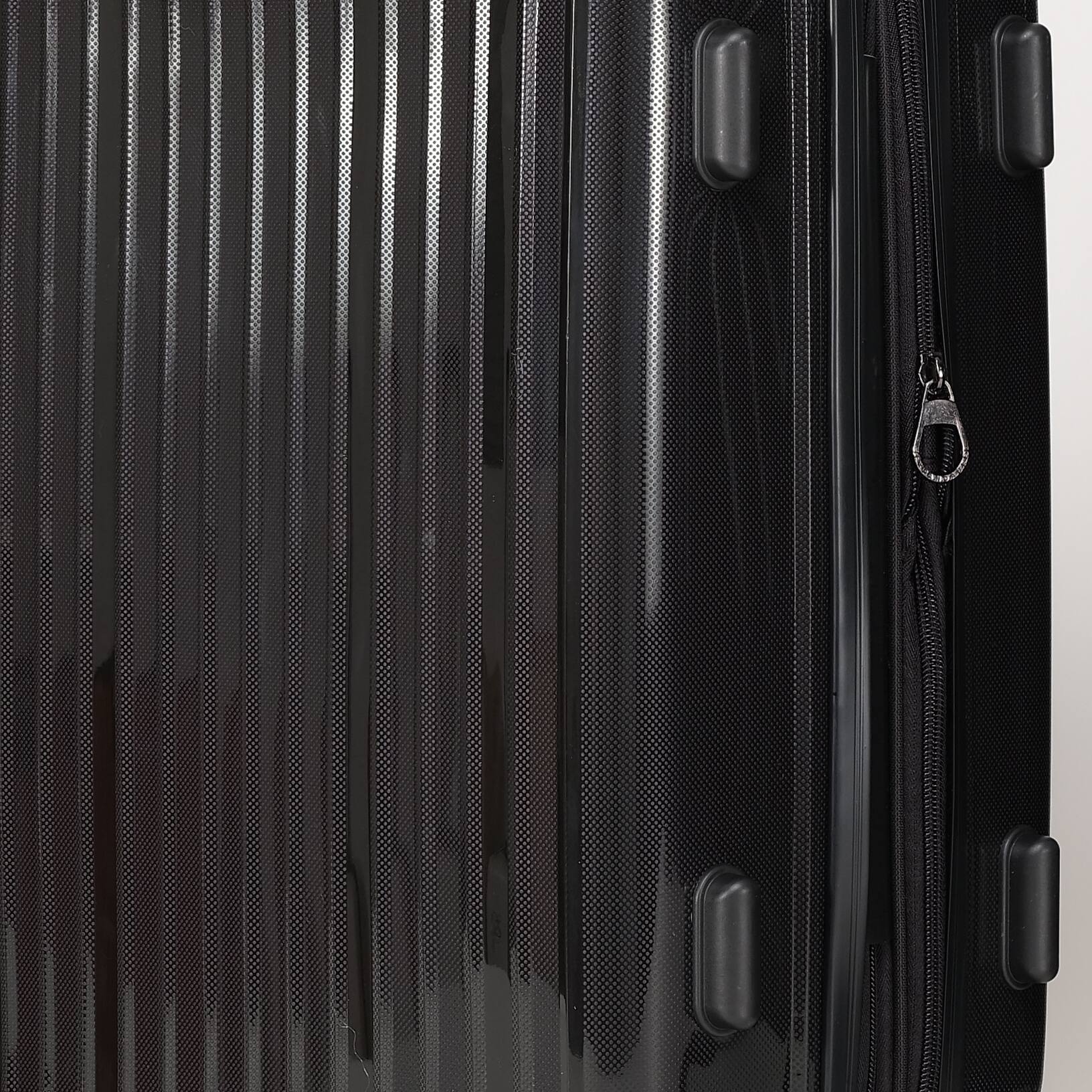 Alt View 1. LOVMOR - Lovmor 3-Piece PP Luggage Set 20/24/28"  Spinner - Black.