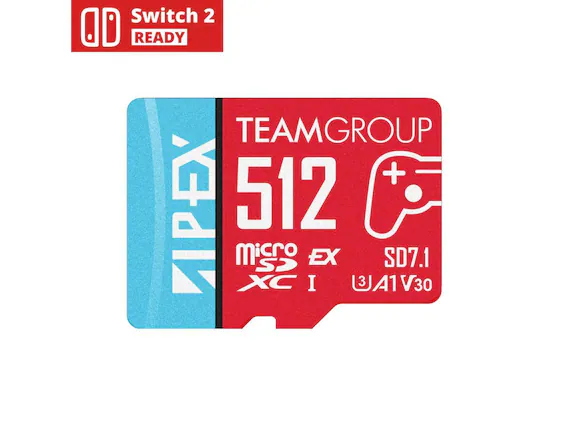 Switch 2 Ready
TEAMGROUP
512
Micro SDXC I
EX
SD7.1
3A1V30