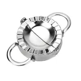 Kitcheniva - Stainless Steel Medium Size Dumpling Maker Press Mold Tool - Silver