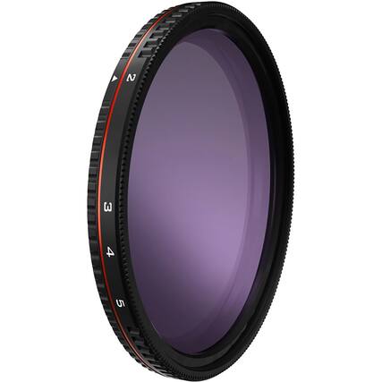 Front. Freewell - Freewell 72mm Threaded Hard Stop Variable ND Standard Day Filter, 2 to 5 Stop.