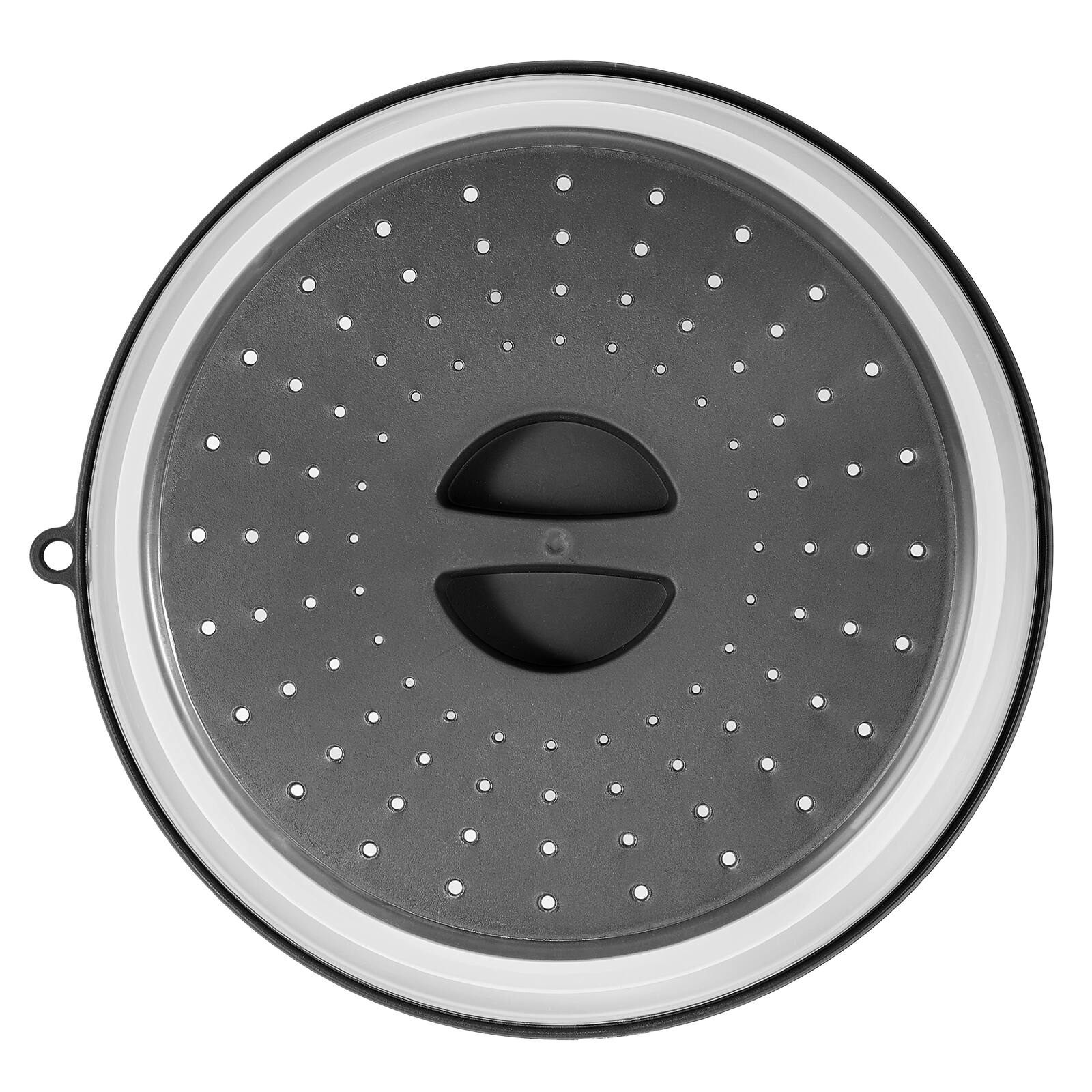 Alt View 5. VEVOR - 2PCS Microwave Splatter Covers, 10.4" Collapsible Microwave Lid for Food, 300°F Heat-Resistant PP Splatter Guard - Black.