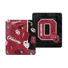 Logo Brands - Oklahoma Sooners 50" x 60" Dream Weave Throw Blanket - Cardinal