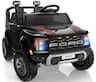 FIRST RIDE ON - 24V Kids Ride On Truck, Licensed Ford F-150 Raptor Electric Car w/Remote Control, Bluetooth, Music, Truck Bed Storage - Black