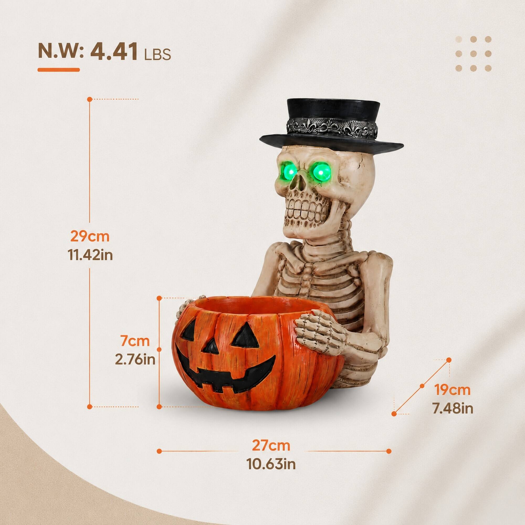 N.W: 4.41 LBS

29cm 11.42in

7cm 2.76in

19cm 7.48in

27cm 10.63in