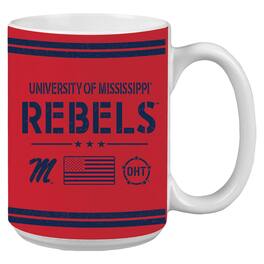 Indigo Falls - Ole Miss Rebels 15oz. OHT Military Appreciation Mug - Multicolor
