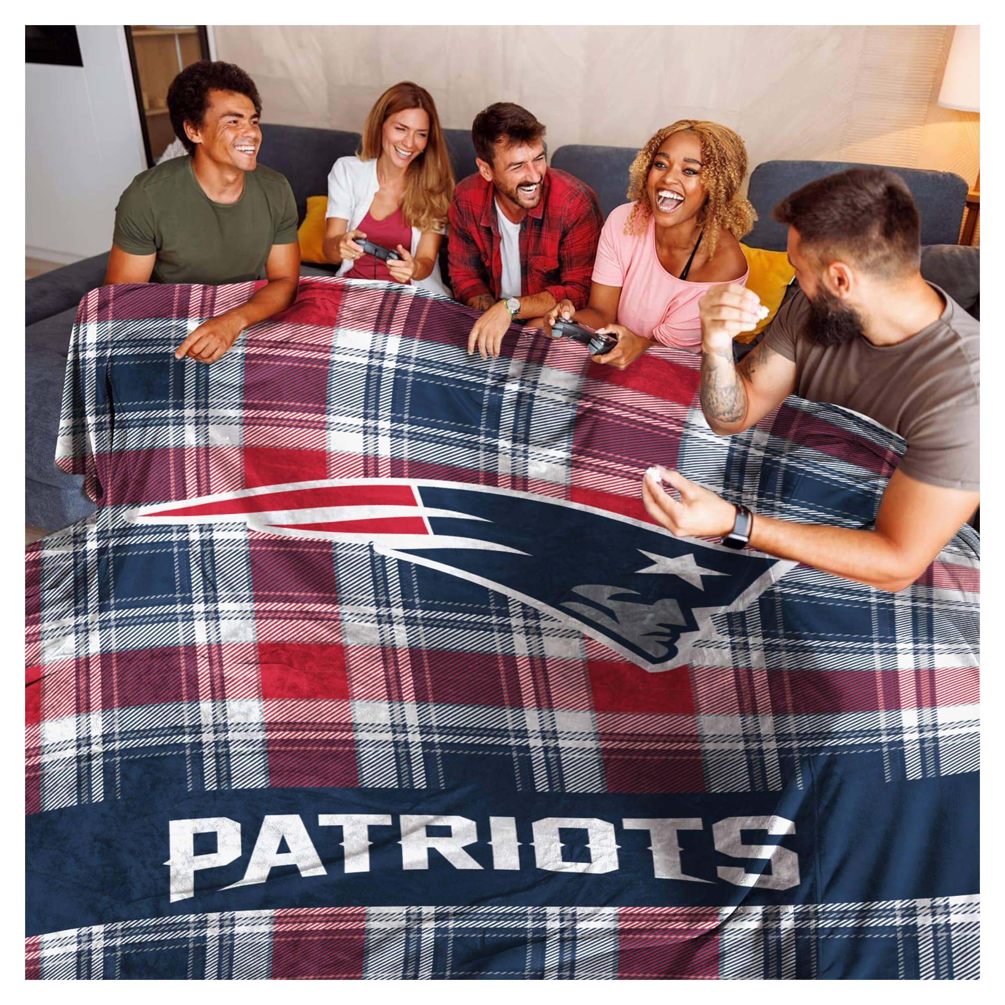 Alt View 1. Pegasus - 66" x 95" Oversized Plaid FAN-mily Ultra Cozy Blanket - Multicolor.