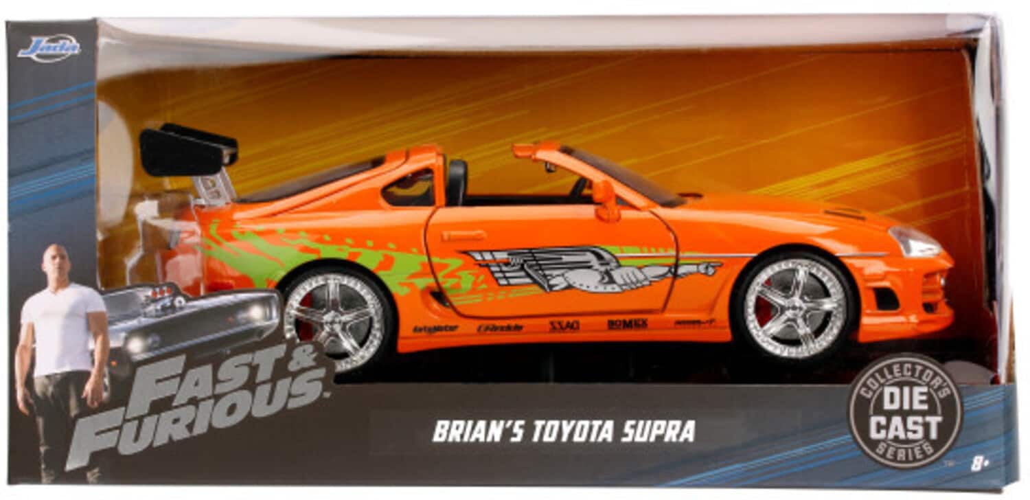 Jada Toys Fast & Furious 1 1:24 Brian's Toyota Supra Die Cast Car