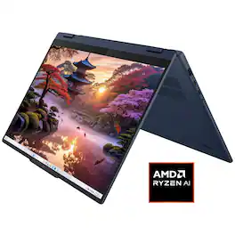 Lenovo - IdeaPad 5 16" 2-in-1 Touchscreen Laptop,AMD Ryzen AI 7 350,16GB RAM,1TB SSD,AMD Radeon 860M,Win 11 Home - Blue
