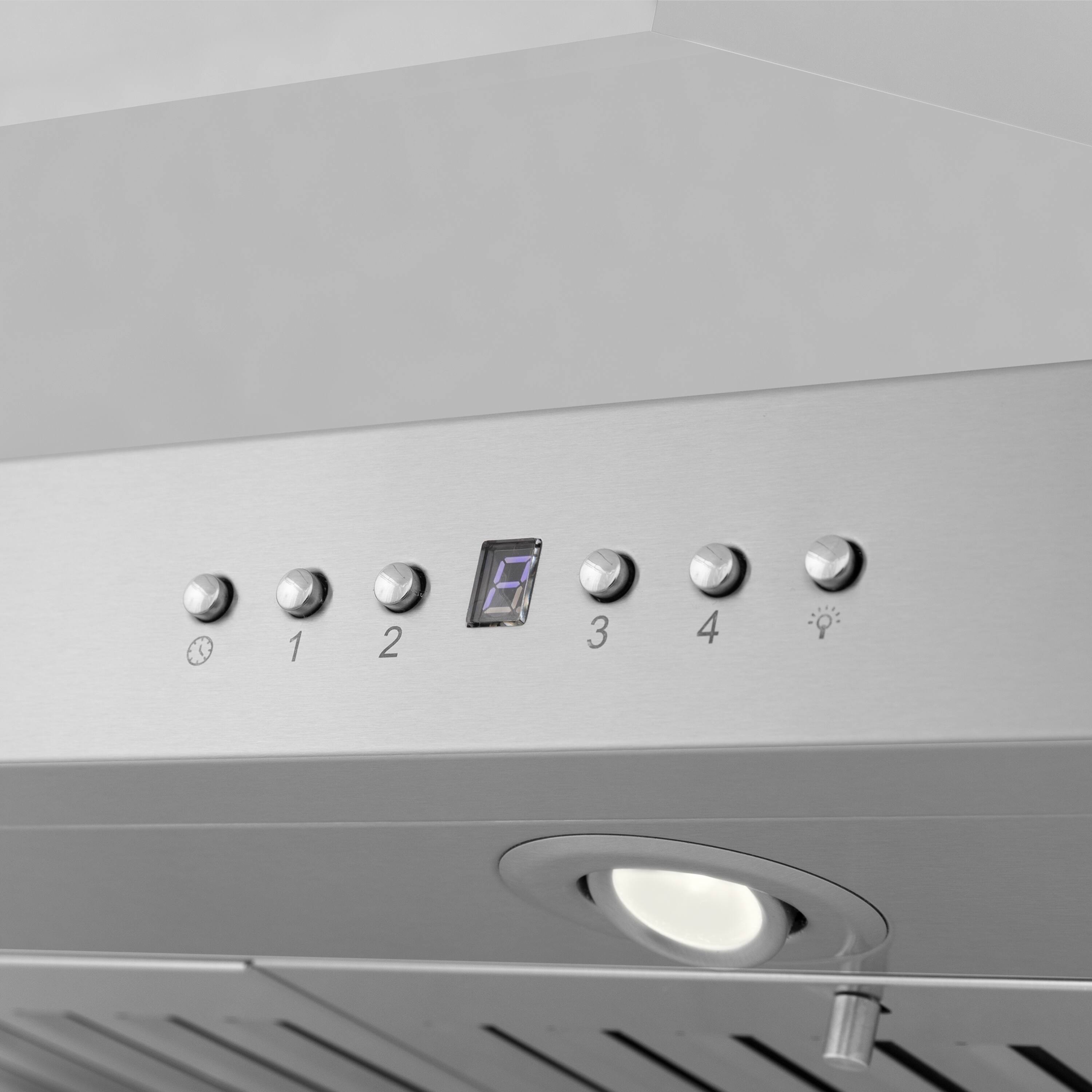 Alt View 2. ZLINE - 48" Externally Vented Range Hood - Stainless steel.