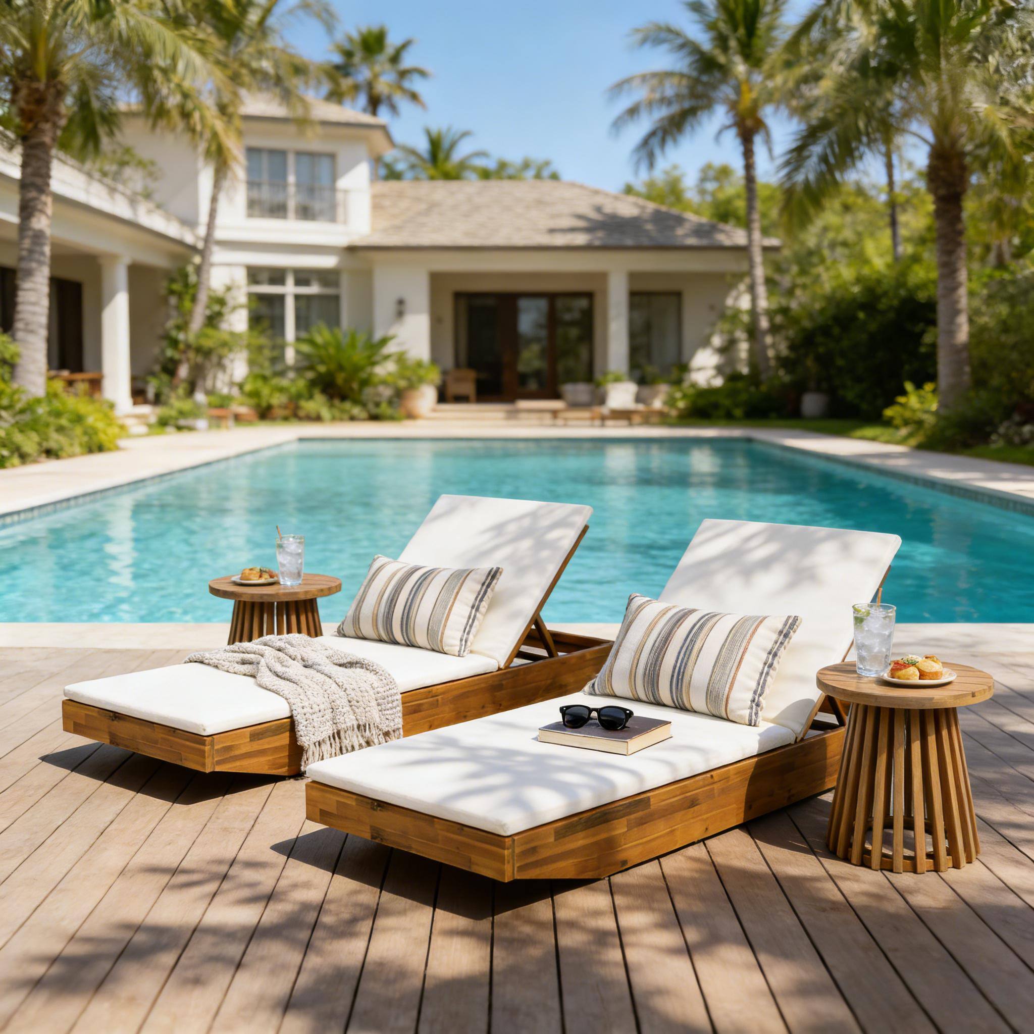 Left. Anysun - Anysun Wood Chaise Lounge with 2-Fold Thin Comfortable Cushion, Assembly Required - Cream.