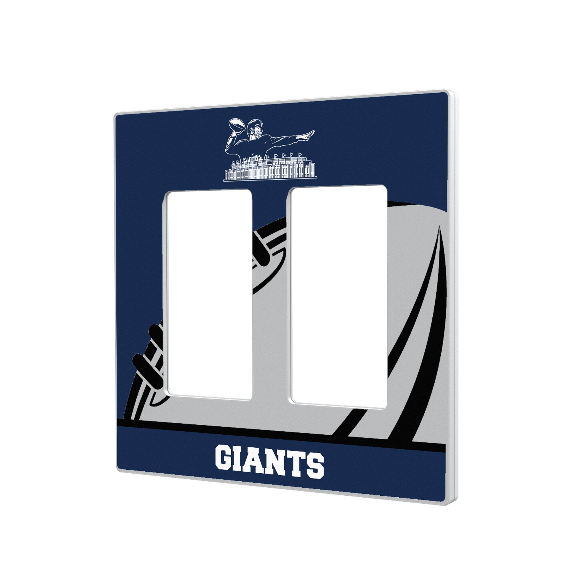 Keyscaper - New York Giants Passtime Design Double Rocker Lightswitch Plate - Multicolor price history on PriceWatchPro