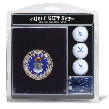 GOLF GIFT SET
includes 3 balls • deluxe golf towel • golf tees
DEPARTMENT OF THE AIR FORCE
UNITED STATES OF AMERICA
U.S. AIR FORCE
U.S. AIR FORCE
U.S. AIR FORCE