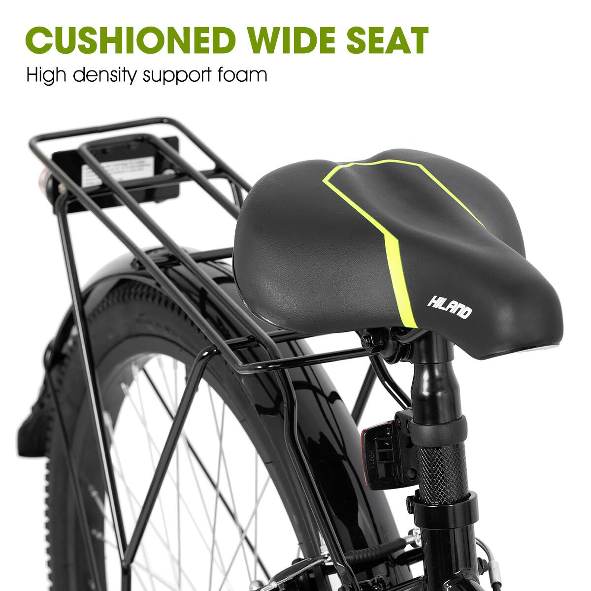 CUSHIONED WIDE SEAT  
High density support foam  
HILAND HDP11