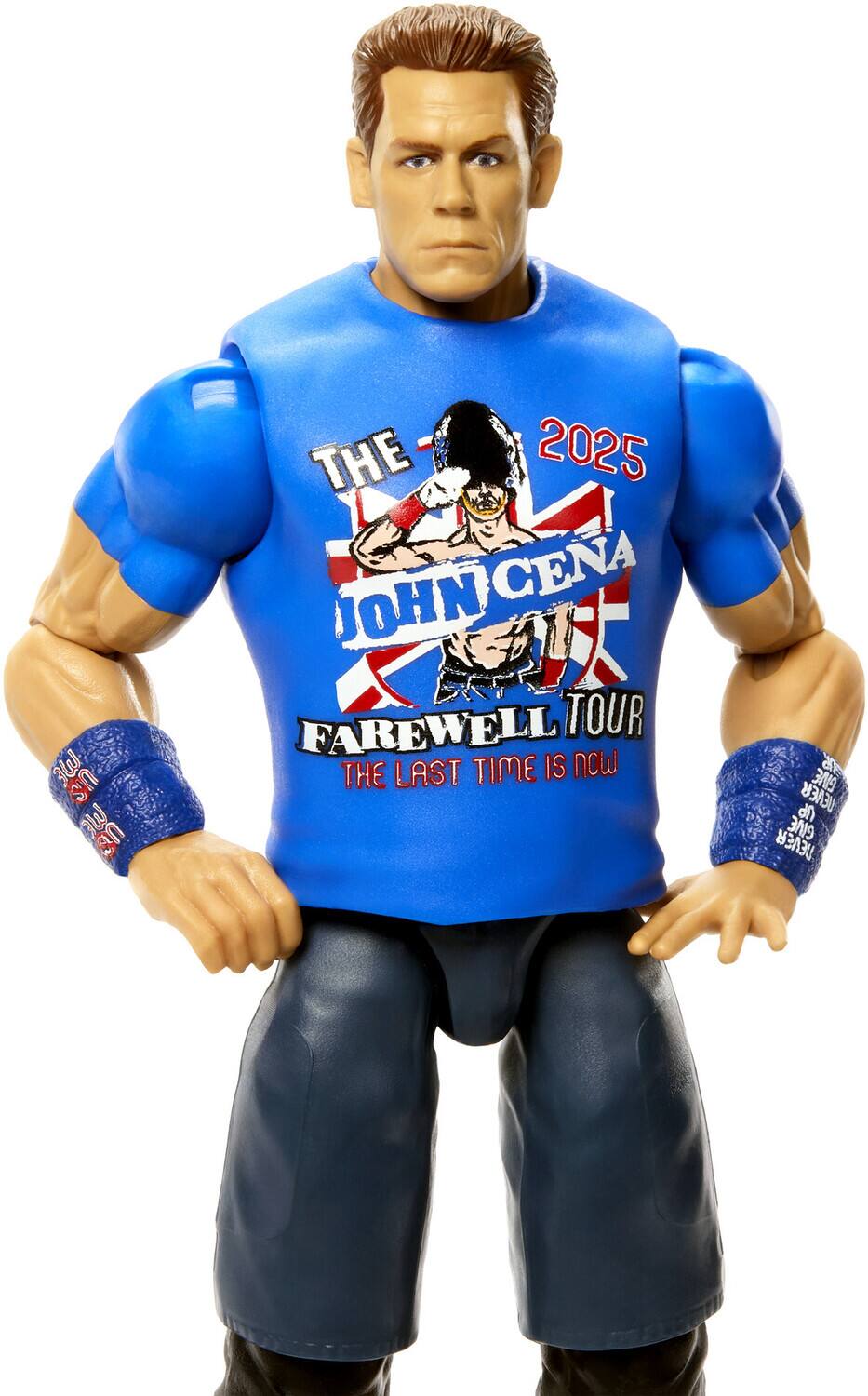 The text on the image is:

"THE 2025 JOHN CENA FAREWELL TOUR THE LAST TIME IS NOW GIVE 2 UP NEVER GIVE NEVER"