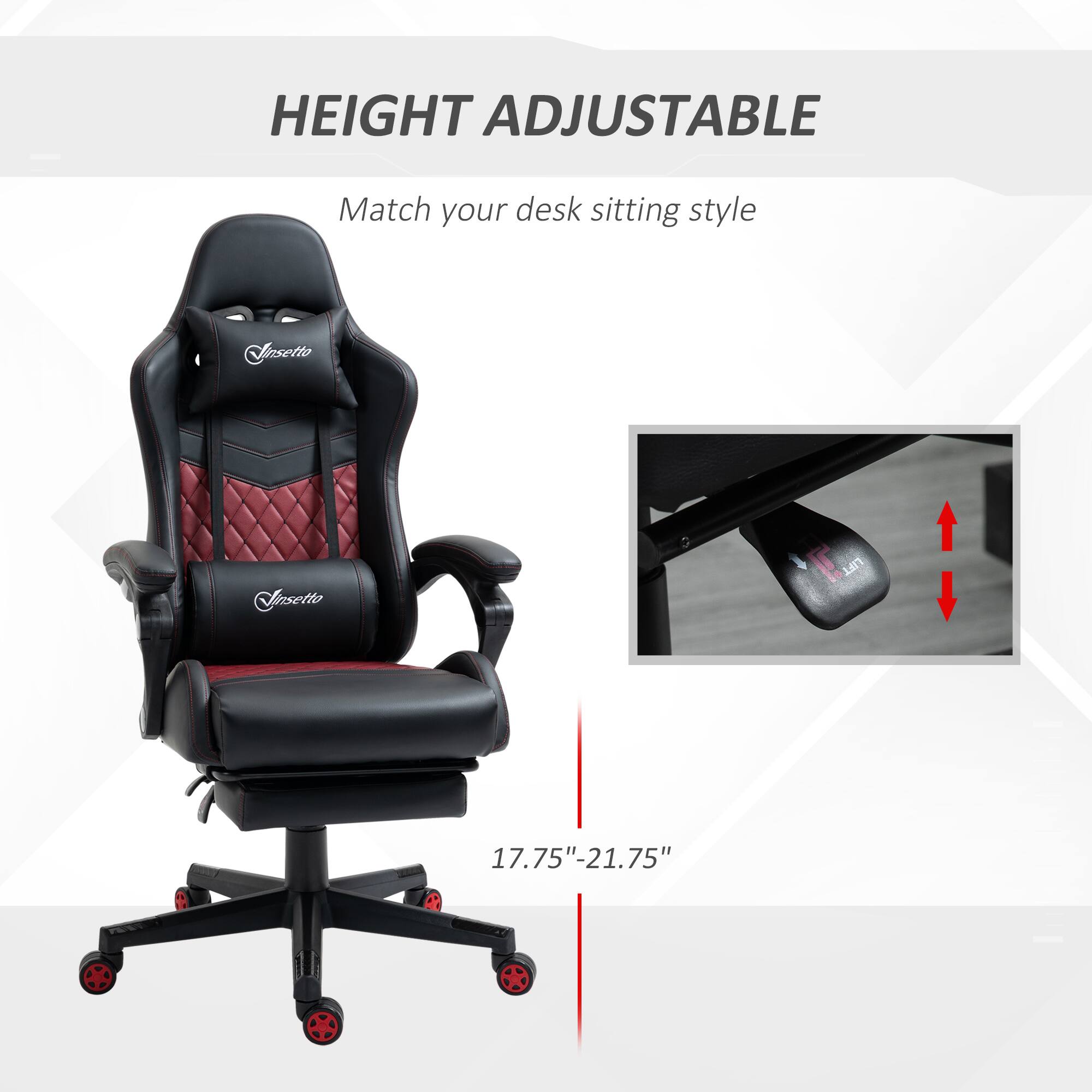 HEIGHT ADJUSTABLE  
Match your desk sitting style  

17.75" - 21.75"