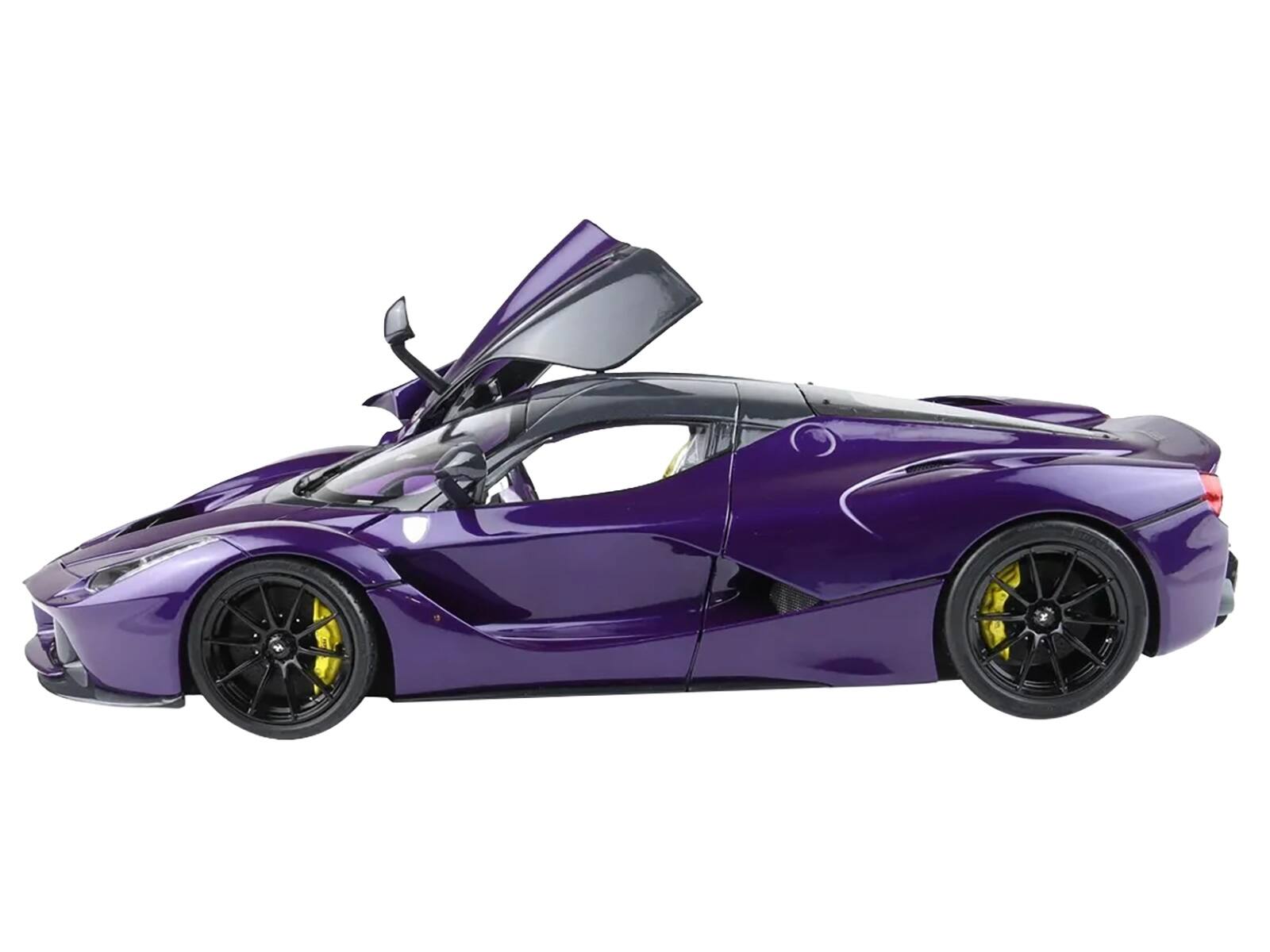 Alt View 4. BBR - 2012 Ferrari LaFerrari Purple Dubai Metallic (Viola Vio) with Black Top With Display Case Ltd Ed 1/18 Model Car by BBR.