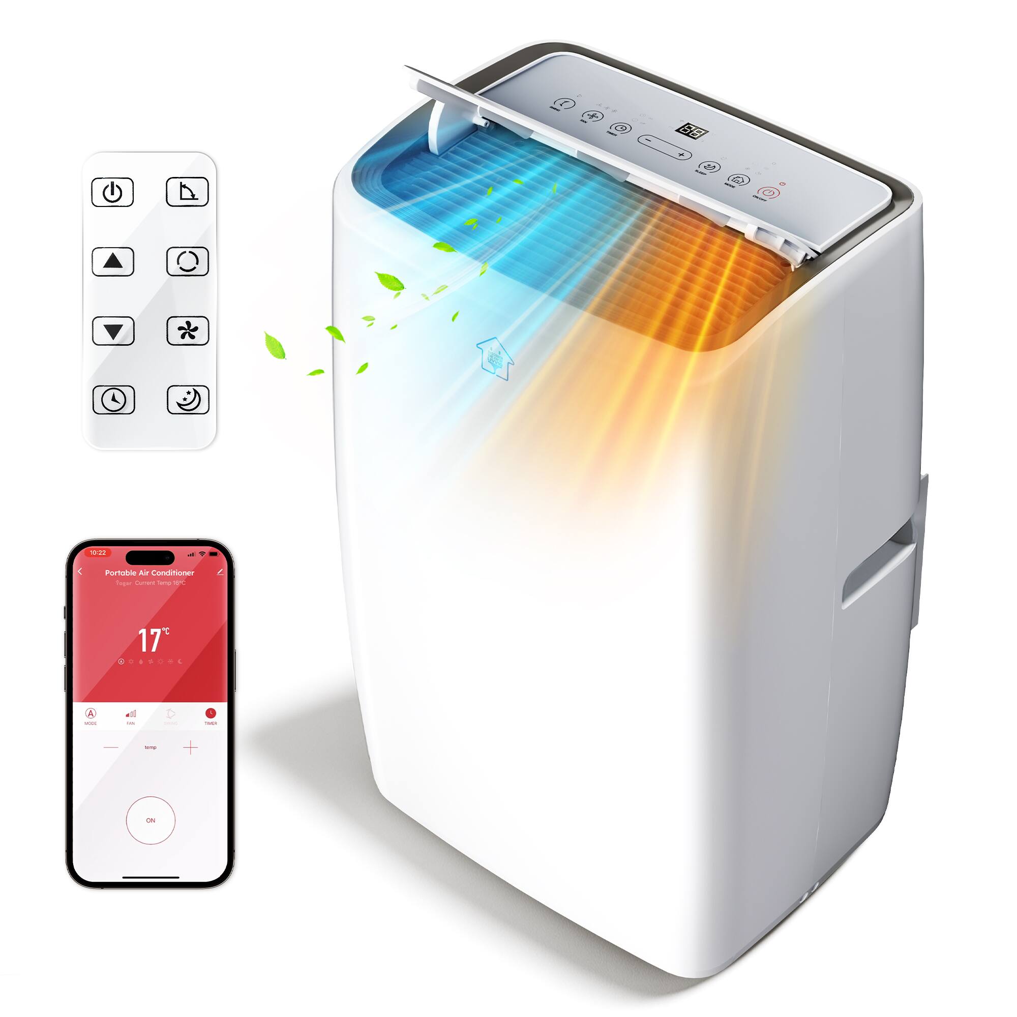 88 +  
A -  
10:22  

C  
Portable Air Conditioner Tugar Current Carning 20  
E  
17s 00 SSORE A  
A SAN  
I  
Social  
TUDI  
-