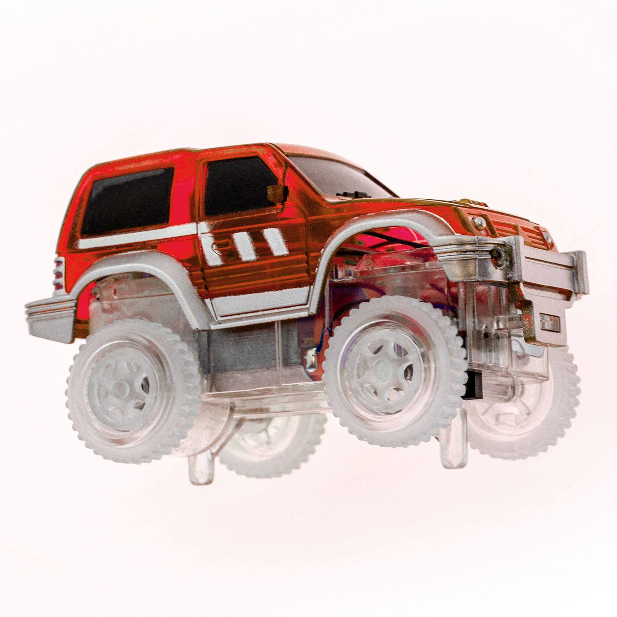 Alt View 3. PicassoTiles - PICASSO-TILES Racing Cars for Magnetic Tiles, 2PCS Cars for Race Track, Construction STEM Building Blocks Toy - Multicolor.