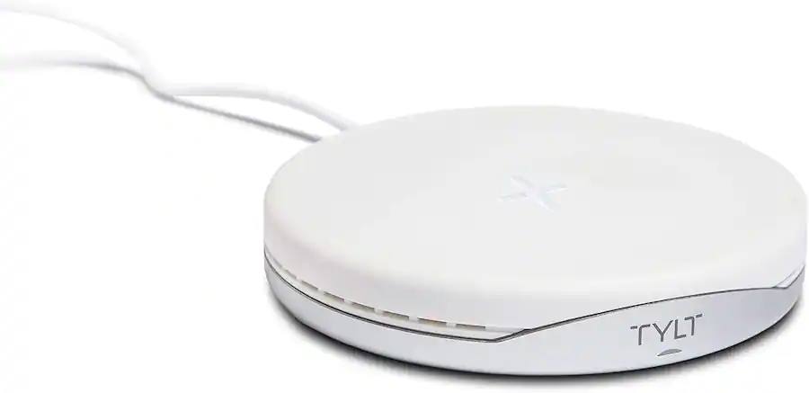 TYLT Crest Convertible Pad Stand Fastest Wireless Charger Converts From Pad To Stand Color: White White