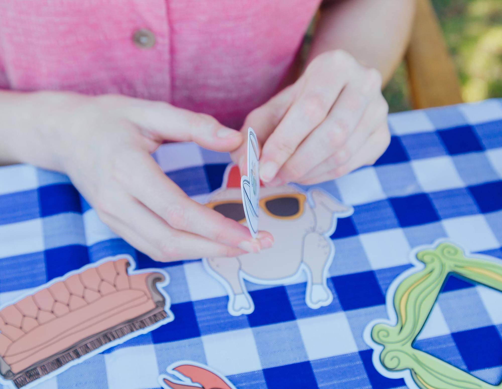 Alt View 3. Silver Buffalo - Friends Icons 5-Piece Resin Party Sign Set | 7 x 7 Inches - Multi-Color.