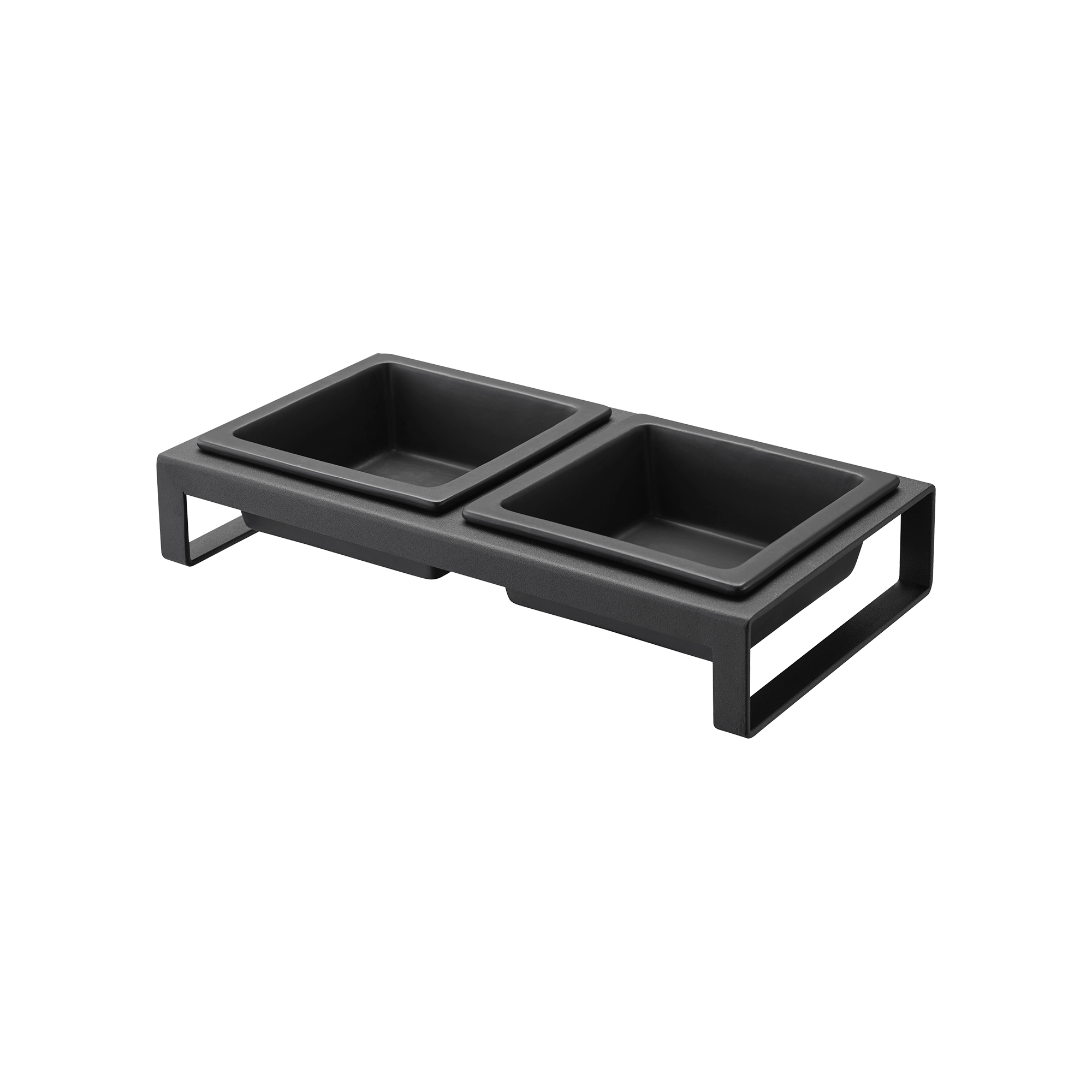Alt View 8. Yamazaki Home - Pet Food Bowl - Steel + Ceramic - White.