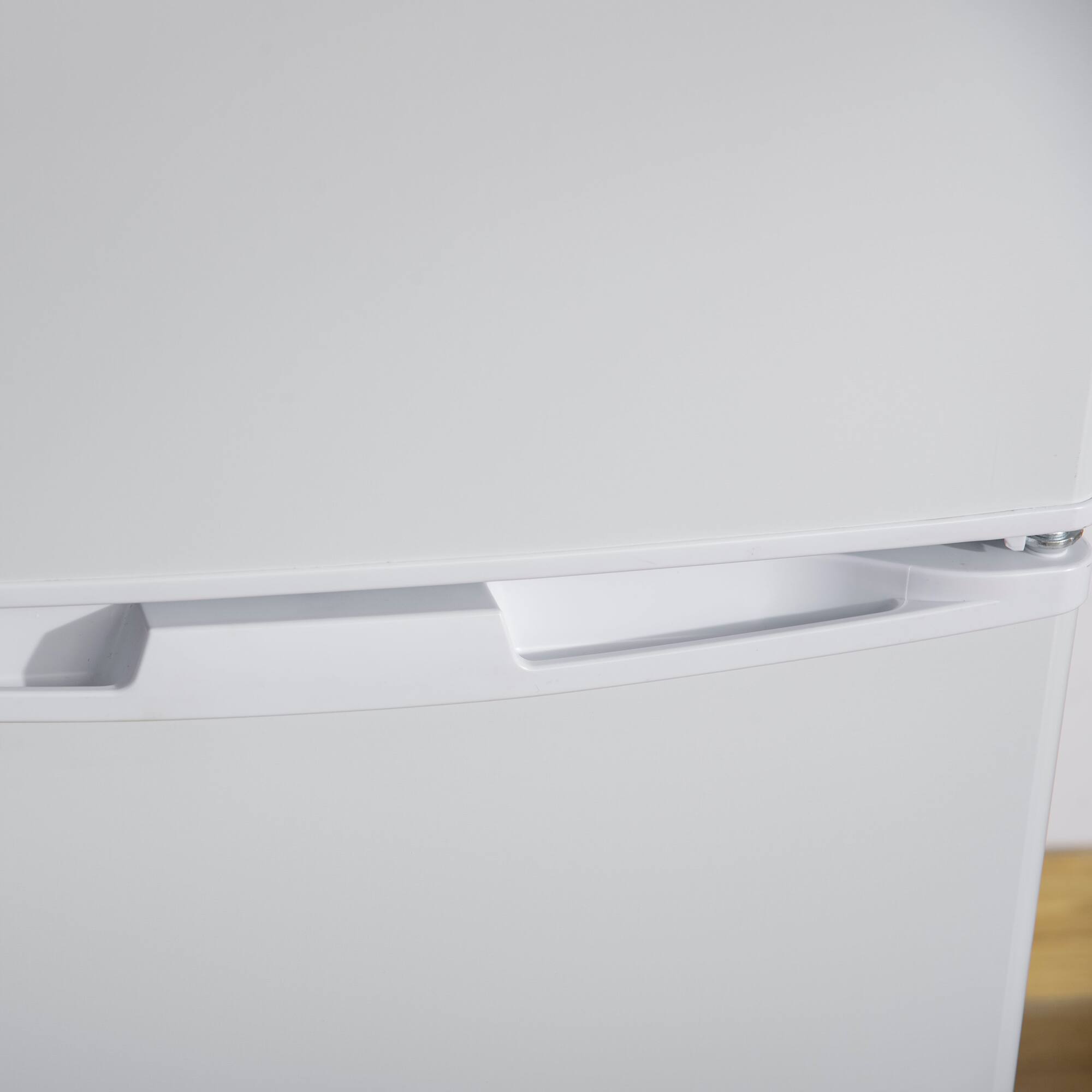 Alt View 1. Tiramisubest - Double Door Fridge with Freezer,3.2 Cu.Ft Compact Refrigerator with Adjustable Shelf,Thermostat & Reversible Door,White - White.