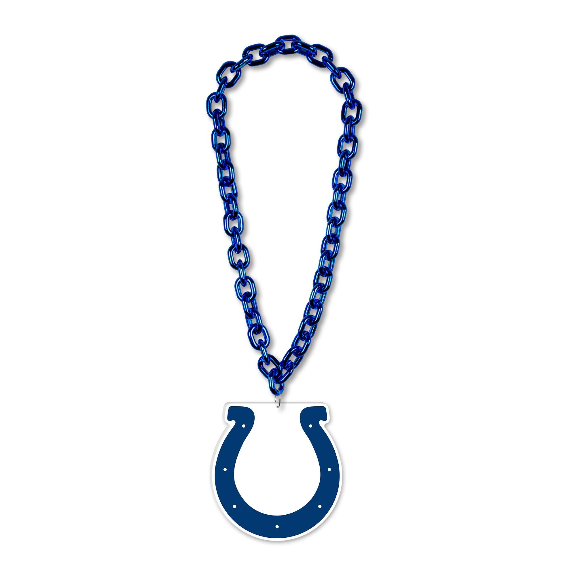 WinCraft - Indianapolis Colts Big Chain Logo Plastic Necklace - Multicolor