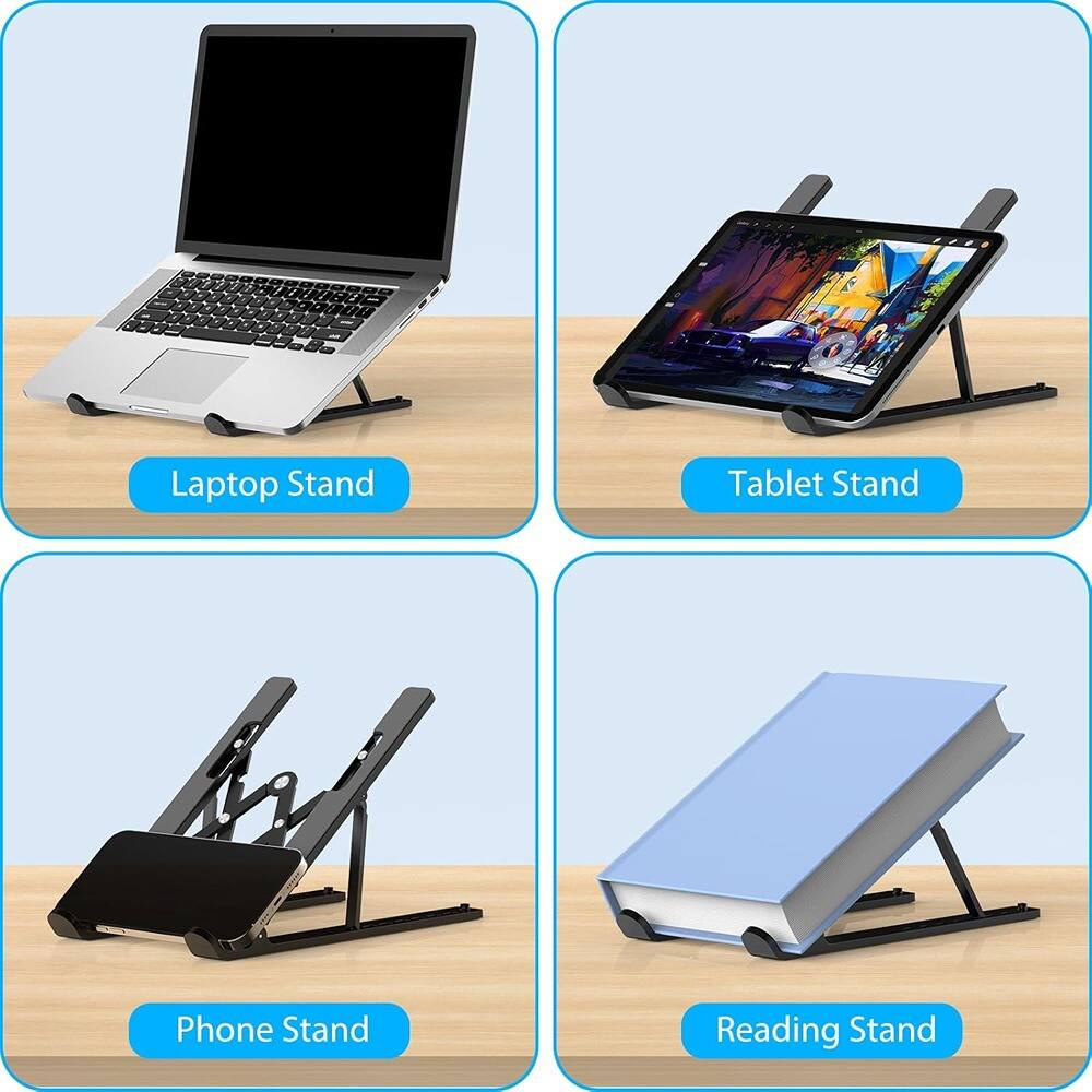 Laptop Stand  
Tablet Stand  
Phone Stand  
Reading Stand