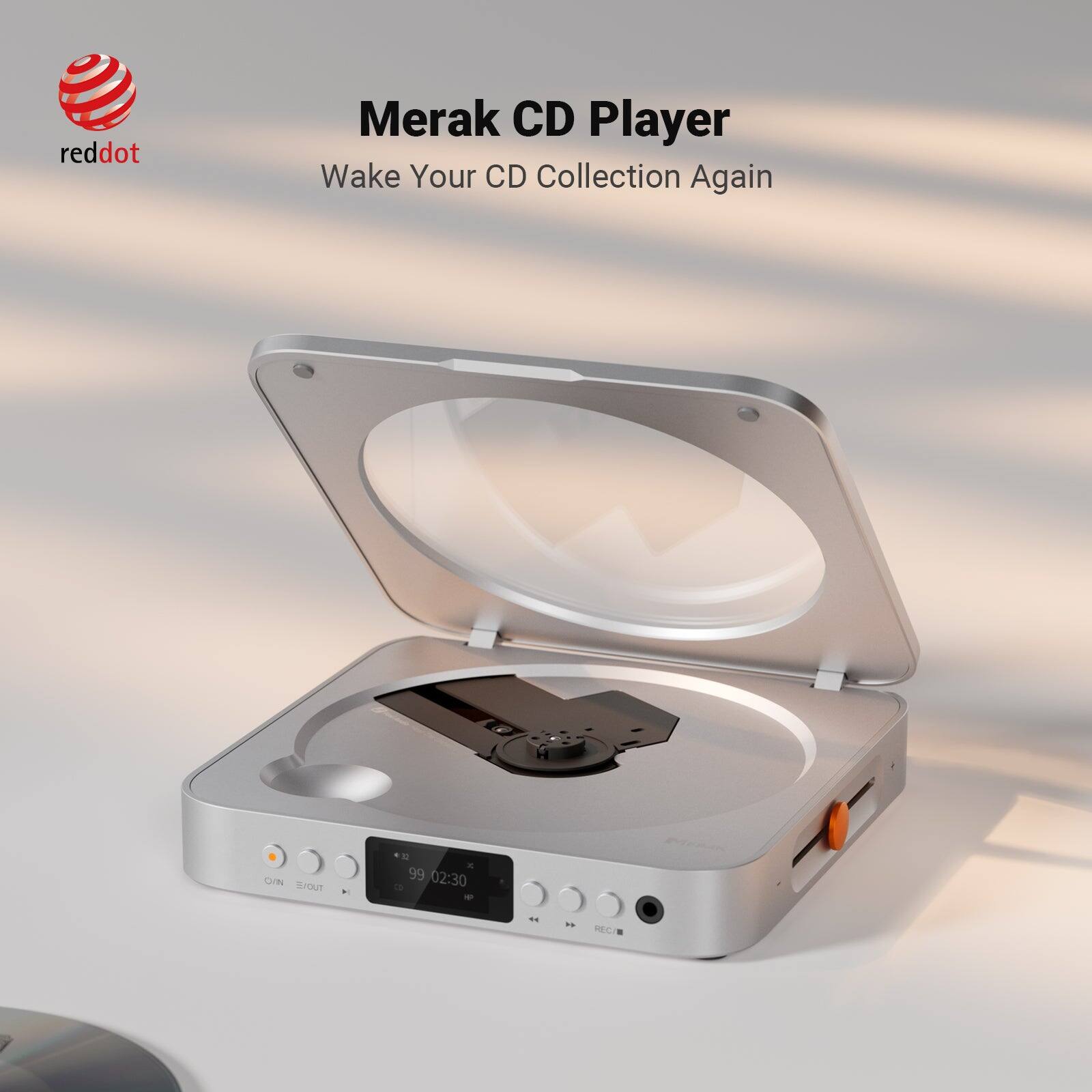 reddot Merak CD Player Wake Your CD Collection Again
