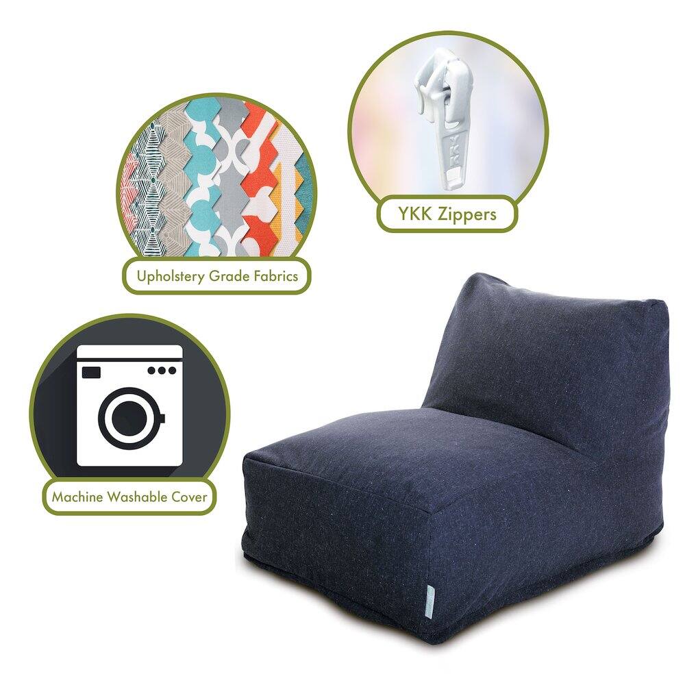 - Upholstery Grade Fabrics
- YKK Zippers
- Machine Washable Cover