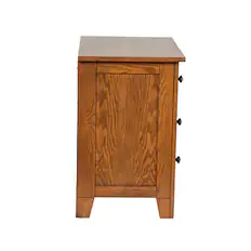 Front. Liberty Furniture Industries - Grandpas Cabin Night Stand in Aged Oak - Brown.