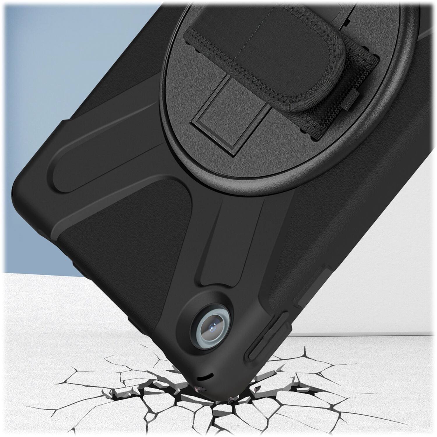 Alt View 14. SaharaCase - Protection Hand Strap Series Case for Lenovo Tab M10 Plus (3rd Gen) - Black.