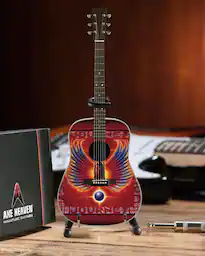 Journey - Axe Heaven Journey Greatest Hits Tribute Mini Acoustic Guitar Replica Collectible JA-850 - Collectibles