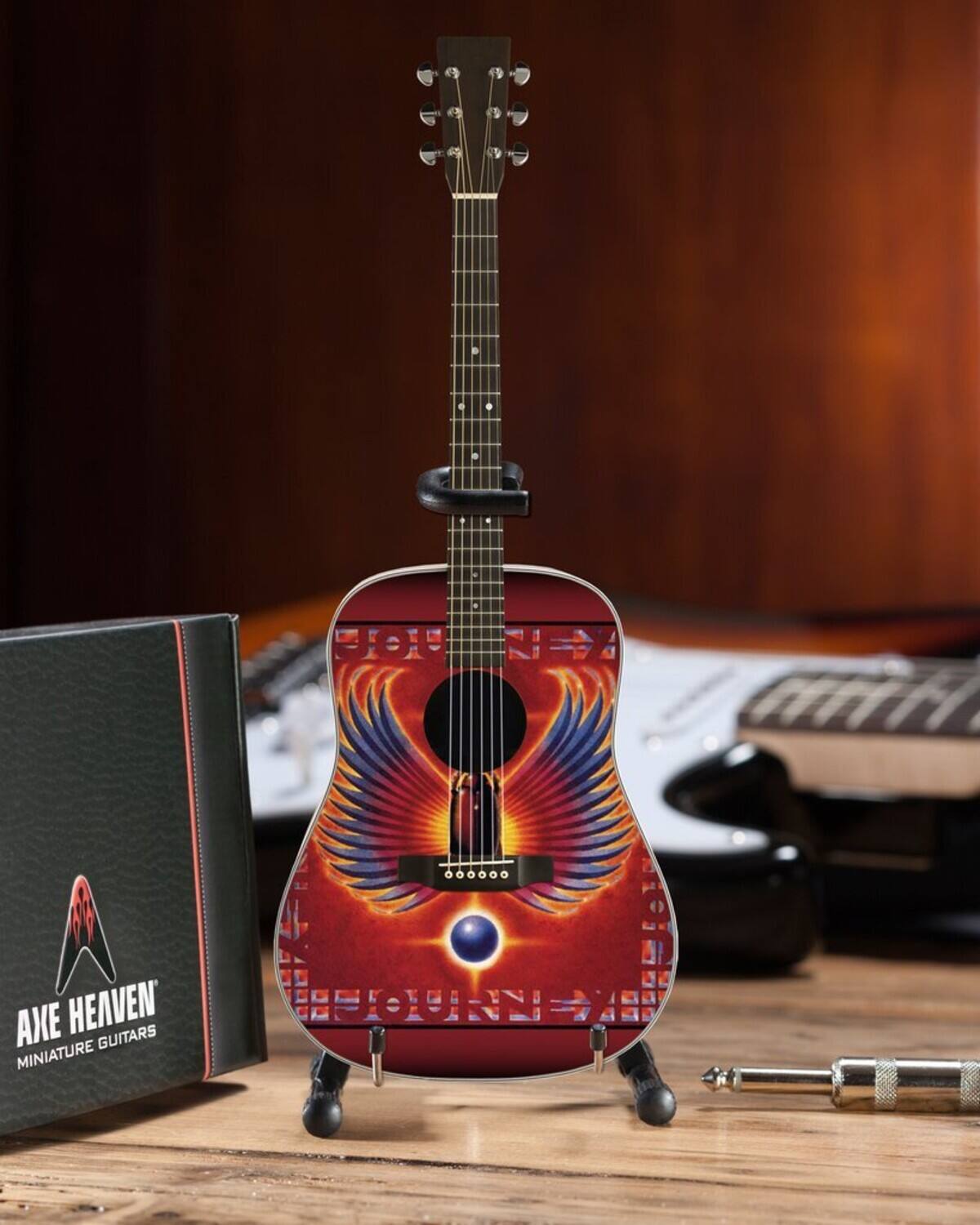 Journey - Axe Heaven Journey Greatest Hits Tribute Mini Acoustic Guitar Replica Collectible JA-850 - Collectibles