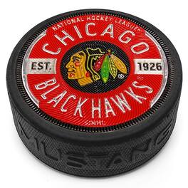 Mustang Drinkware - Chicago Blackhawks 3'' Trimflexx Gear Design Puck - Multicolor