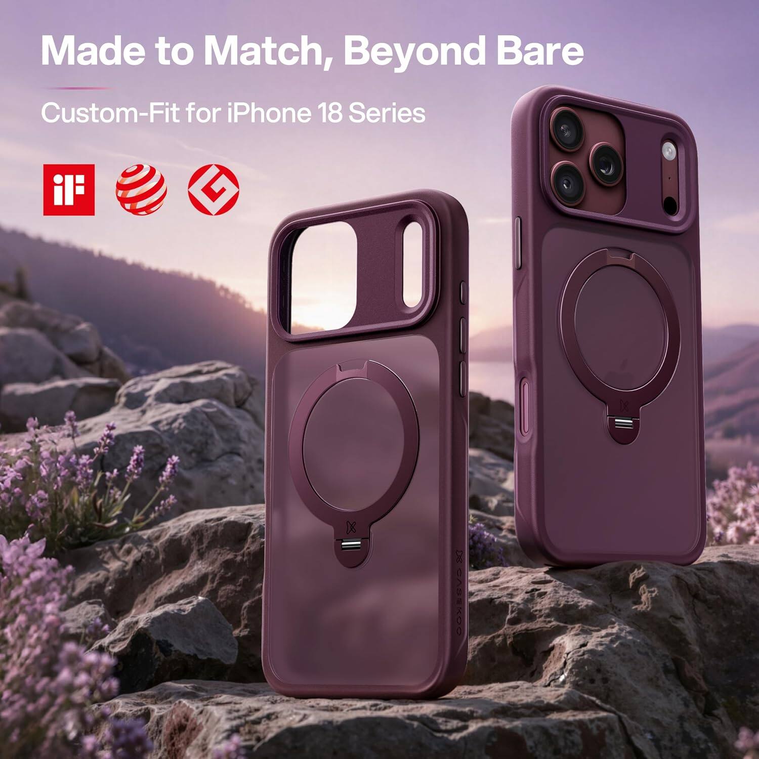 Made to Match, Beyond Bare  
Custom-Fit for iPhone 18 Series  
DE BORKOO