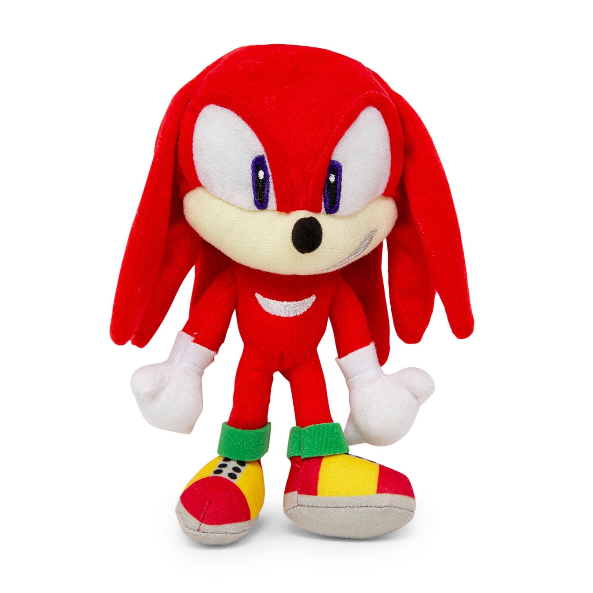 Front. Accessory Innovations Company - Sonic the Hedgehog 8-Inch Character Plush Toy | Knuckles the Echidna - Red.