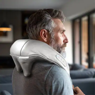 Homedics Hands Free Kneading Neck Shoulder Massager with Heat - Gray Homedics Hands Free Kneading Neck Shoulder Massager with Heat - Gray