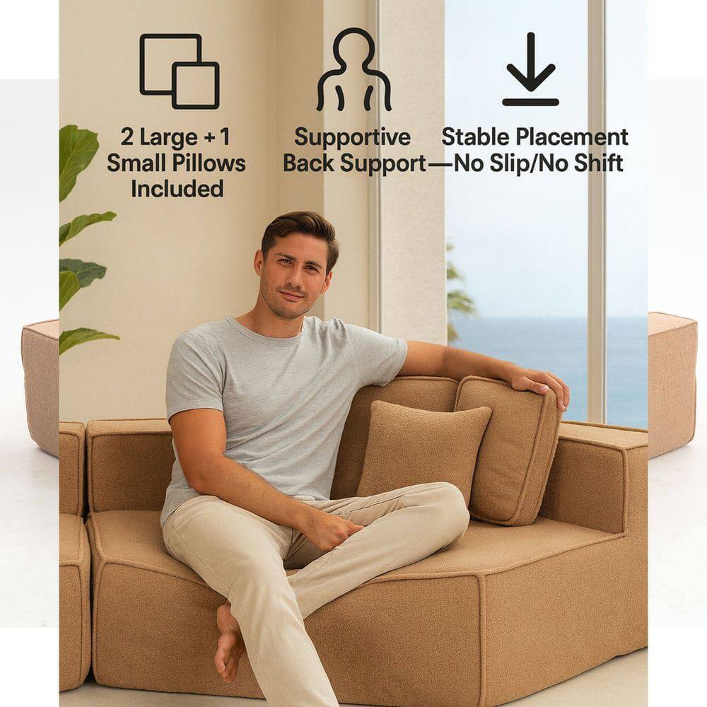 2 Large + 1 Small Pillows Included  
Supportive Back Support—No Slip/No Shift  
Stable Placement