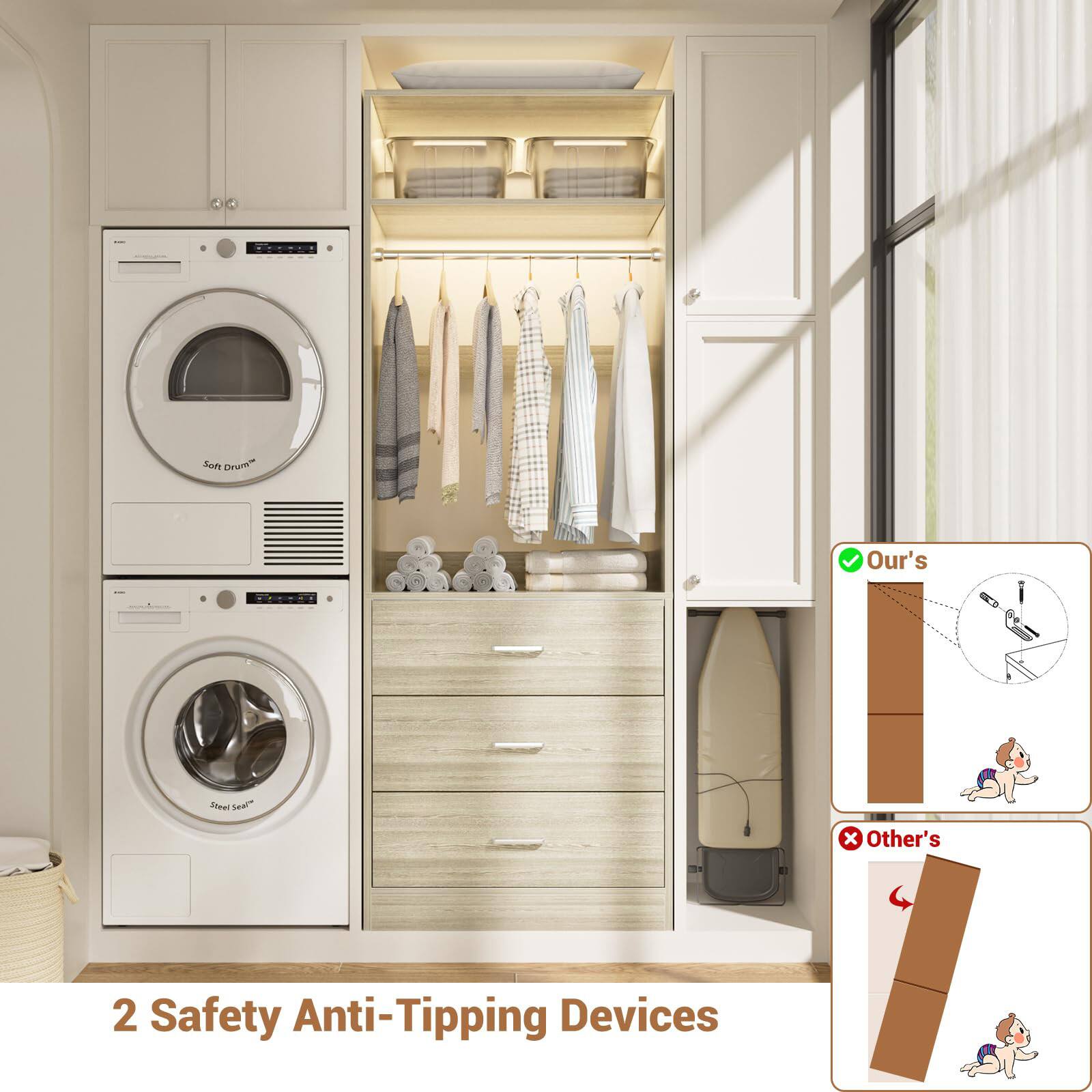 Zack Orom: "Our's Steel Seal" x Other's 2 Safety Anti-Tipping Devices