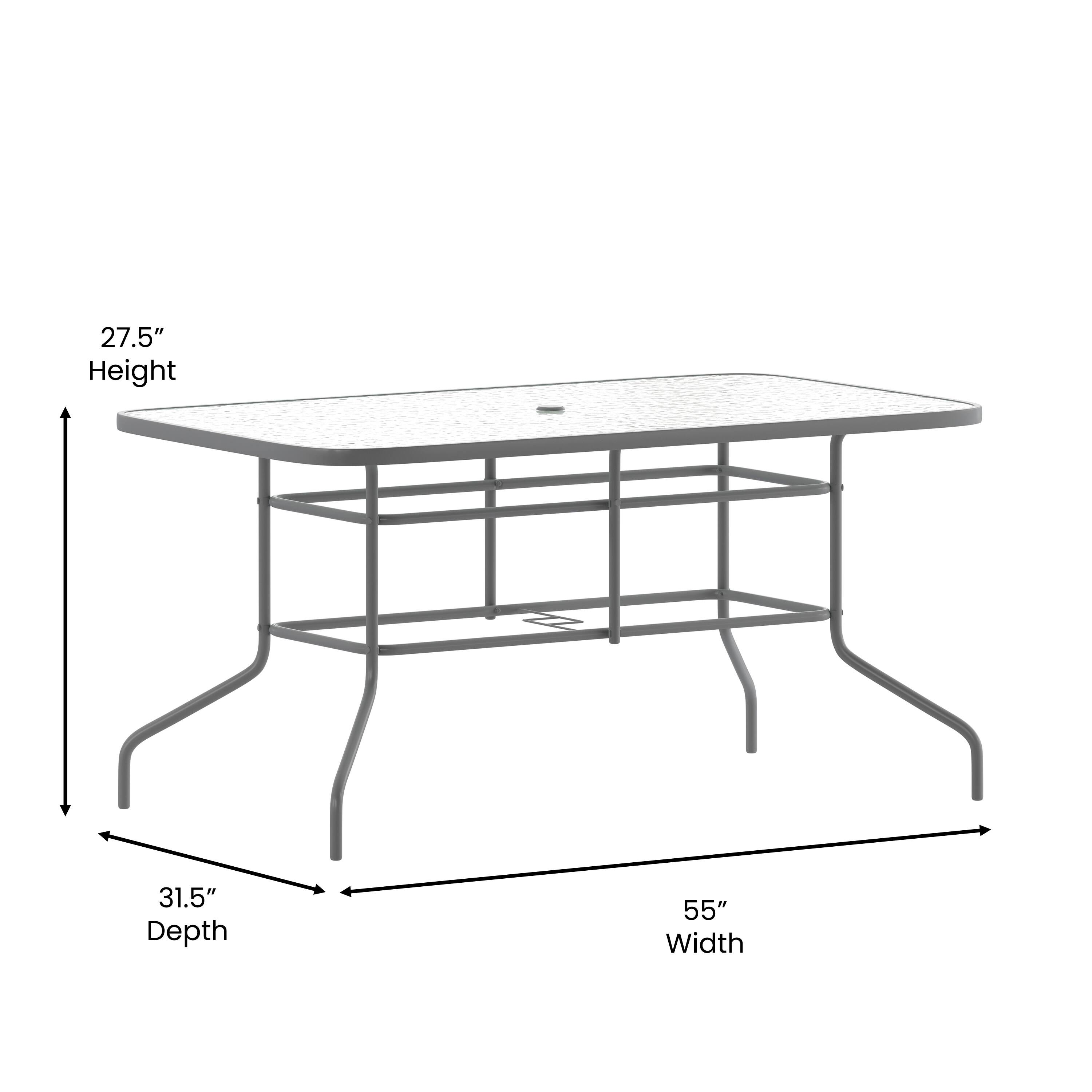27.5" Height  
31.5" Depth  
55" Width