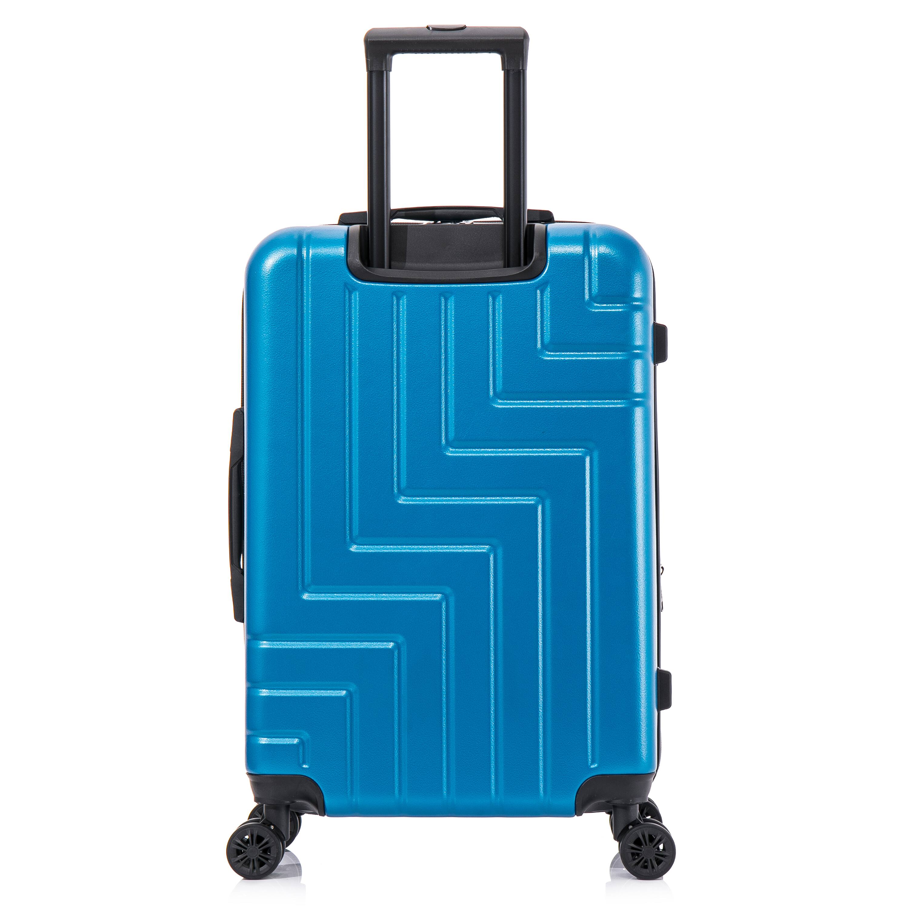 Alt View 1. DUKAP - Zahav Lightweight Hardside Spinner Luggage 24" - TEAL.