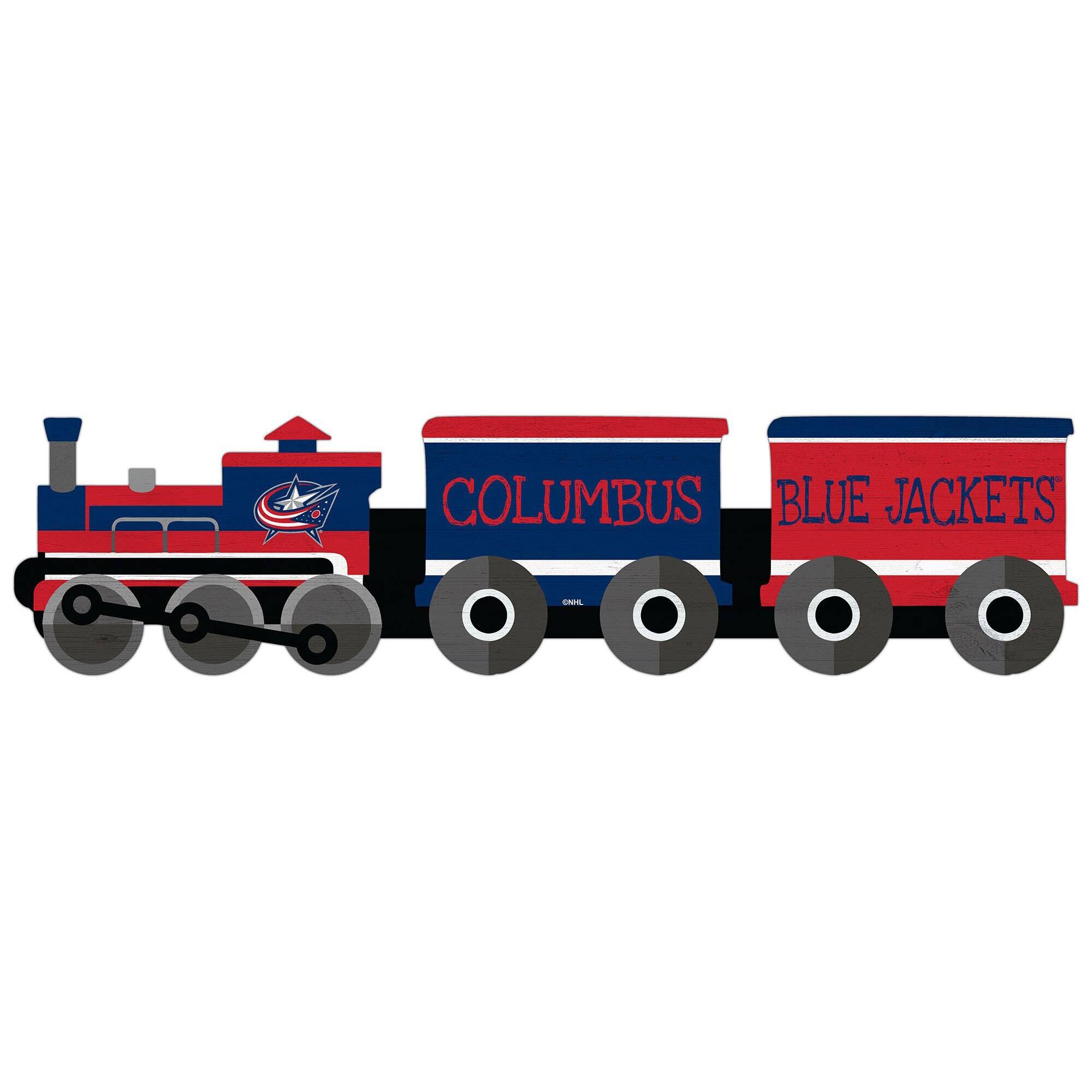 Columbus Blue Jackets 6'' x 24'' Train Cutout Sign