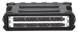 Gator - 2U Roto-Molded Pro Series Shallow Rack Case with 13" Rackable Depth, Recessed Twist Latches & Front & Rear Rack Rails