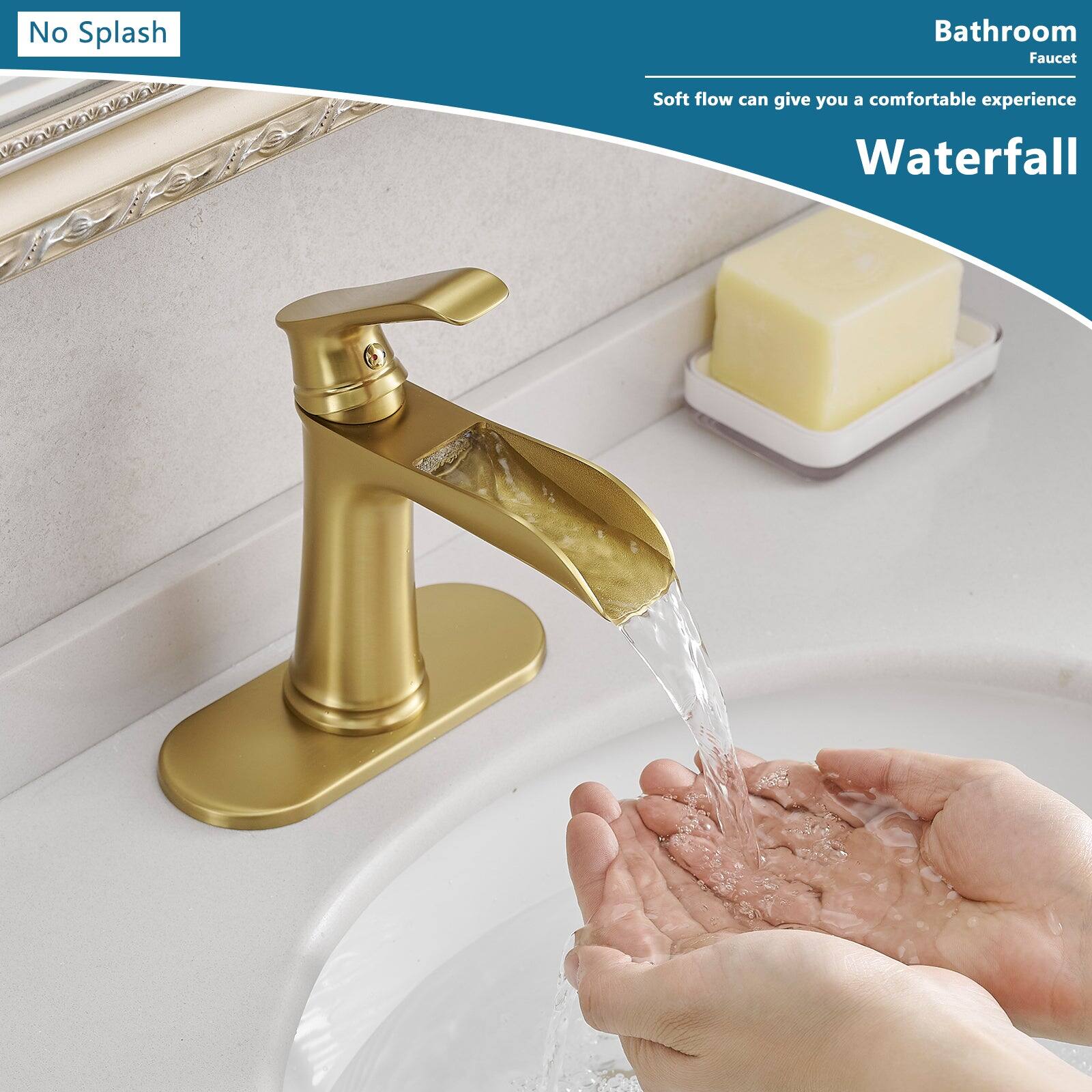 No Splash

Bathroom Faucet

Soft flow can give you a comfortable experience

Waterfall