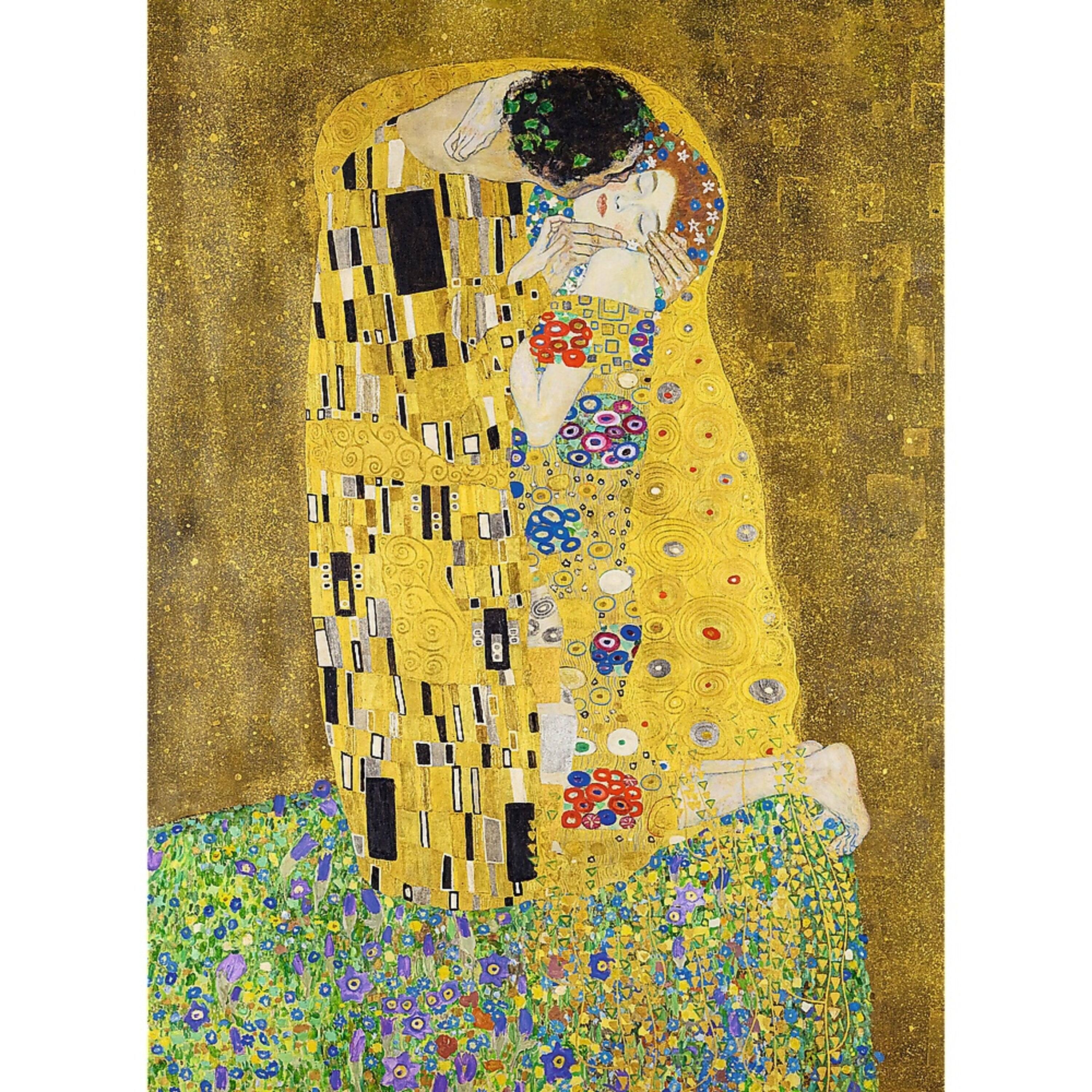 Alt View 1. Trefl - Trefl Wood Craft 200 Piece Wooden Puzzle - Kiss - Gustav Klimt.