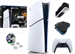 PlayStation 5 Digital CoD Black Ops 6 Grips Armor3 Charger EVA Case - PlayStation