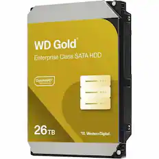 WD Gold
Enterprise Class SATA HDD
OptiNAND Technology
26TB
Western Digital